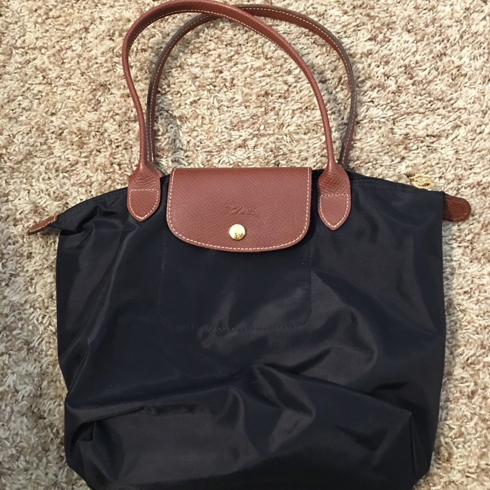 Black long champs bag
